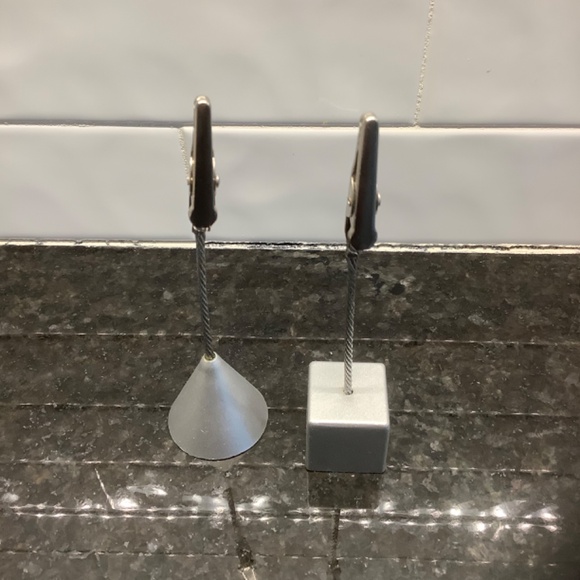 Silver Photo Place Card Memo Clips Set of 2 - Picture 3 of 5